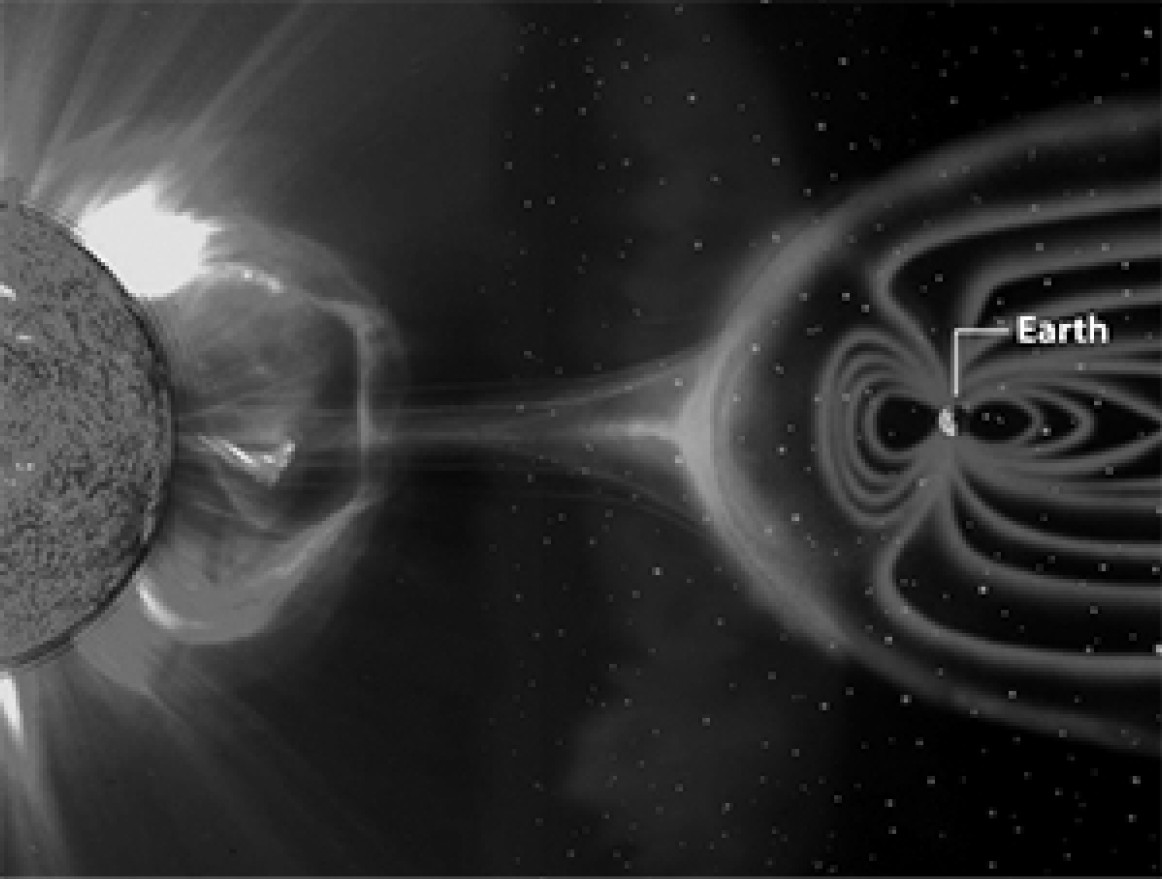 圖3：保護和滋養地球生命的高能地磁場