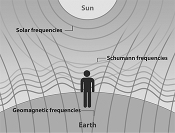 圖4：地球自然產生的PEMF 